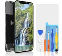 bokman Reemplazo de pantalla LCD para iPhone 12 Pro Max, panel frontal de 6.7 pulgadas, color negro con kits de herramientas de reparación