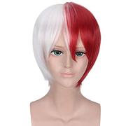 Boku no Hero Academia Cosplay disfraz uniforme escolar my hero academia disfraces Escuela Ropa deportiva manga corta Tops + Pantalones + pelucas XXL Shoto Todoroki peluca 2