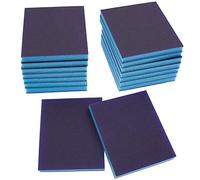 BokWin 16 esponjas de lijado, 800 - 1000 granos, bloques de arena lavables, bloques de lijado en seco y húmedo para plástico, madera, metal, muebles (grado superfino)