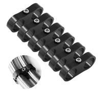 BokWin 6 abrazaderas separadoras de manguera 12AN, abrazadera de montaje de línea de combustible 3/4, adaptador de manguera de aluminio para línea de aceite, línea de freno, tubería de agua y línea de