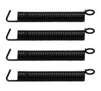 BokWin Muelles de trémolo silenciosos, 4 unidades, resorte de tensión para puente de trémolo para guitarra eléctrica Fender Strat/ST/Stratocaster con funcionamiento suave, pieza de repuesto (negro)