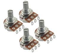 BokWin Potenciómetro de guitarra, paquete de 4 potes cónicos de audio A250K tono y volumen B250K, eje corto de 15 mm para control de volumen de guitarra eléctrica fiable y ajuste de tono