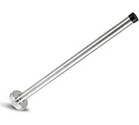 BokWin Tope de puerta de pared de 12 pulgadas, tope de puerta extralargo, tope de puerta de acero inoxidable resistente con parachoques de goma que amortigua el sonido para proteger tus paredes de