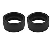 BOKWORE 2 piezas de oculares de goma suave para oculares de repuesto para microscopio estéreo de 32-36 mm (ángulo plano)