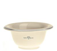 Bol Afeitar Porcelana Marfil & Plata Edwin Jagger