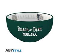 Bol Cerámico ABYstyle Attack on Titan Emblemas S3 - Ideal para Fans del Anime