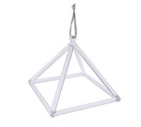 Bol Chantant en Pyramide en Cristal de 8'' - Instrument de Musique
