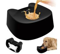 Bol con Bola de Lamer para Perros,Dispensador Lento de Premios,Juguete Antideslizante para Lamer | para Gatos y de Razas Pequeñas Medianas Grandes Comida Agua Comer Rápido