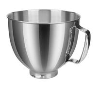 Bol de Acero Inoxidable 4,5-5 Cuartos Compatible con KitchenAid Serie Artisan y Classic - Cuenco con Asa de MMOBIEL - Recambio para Batidora de Cabezal Inclinable - Apto Lavavajillas