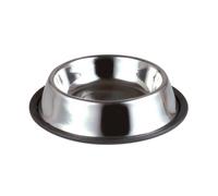 Bol de acero inoxidable para perros y gatos con borde de goma antideslizante Rec