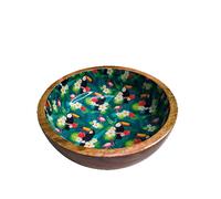 Bol de acero y madera Mango Decal Tucani para perros y gatos Croci