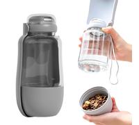Bol De Agua De Viaje para Perros Plegable y Hermético 2 en 1 | Botella de Agua 520 ml Pequeños Animales para Senderismo, Playa, Aire Libre, Coche, , Kayak y Camping
