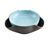 Bol de service de collations, plat de service de collations | Bols de stockage de collations à plats de noix - Bol Edamame avec compartiment à déchets alimentaires, stockage de coquilles de pistaches