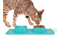 Bol De Viaje para Perros,Bandeja Plegable De Silicona Antideslizante Premios - Cuenco De Agua Antideslizante Viaje con Perros - para Gatos Y Cachorros De Raza Pequeña Y Mediana En Excursiones Y