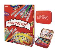 Bol grafo Pentel Color Matte Hop, juego completo de 21 colores K110-V21ST