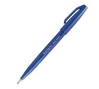 Bol grafo Pentel Fude Touch Sign, rotulador azul con trazo de pincel (SES15C-C)