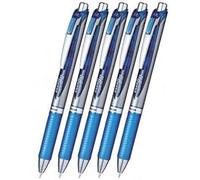 Bol grafo retr ctil de gel l quido Pentel EnerGel Deluxe RTX de 1,0 mm con punta met lica de trazo medio, tinta azul (juego de 5 unidades)