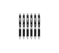 Bol grafo retr ctil de tinta l quida en gel Pentel EnerGel XM BL77, 0,7 mm, 54 % reciclado, color negro, paquete de 6