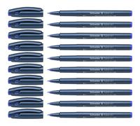 Bol grafo Schneider Topball 857 de 0,6 mm, caja de 10 unidades, azul (8573)