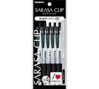 Bol grafo Zebra Sarasa Clip P-JJS15-BK5 de gel, 0,4 negro, 5 unidades