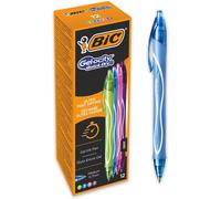 Bol grafos de tinta en gel de secado r pido Bic Gel-ocity, colores surtidos, caja de 12