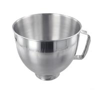 Bol mezclador de acero inoxidable para modelos de 4.5QT/5QT, incluyendo K45SS, KSM75, KSM150, KSM152, KSM165, apto para lavavajillas y resistente al óxido para hornear y cocinar