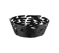 Alessi BM10/18 B Barket Cesto Redondo Acero y Resina Negro 18cm
