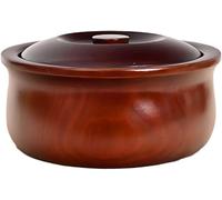 Bol para Servir De Madera De Acacia, Frutero, PráCtico Ensaladas, Verduras Y Frutas, Bol Individual para Ensalada(D/D17-18cm)