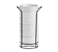 San Ignacio Bol redondo blanco con estante negro 800 colección Vessia.