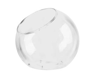 Bol Rond Incliné Pour Terrarium - Bocal À Poissons En Verre Clair | Pflanzer Terraris Jarrones De Concha De Pescado | Puerta De Planta para Peel-Aire De Pescado para El Corazón para El Corazón