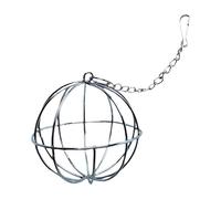 Bola alimentadora de heno, Bola de conejito con soporte para heno | Dispensador de alimento colgante de acero inoxidable,Bola de estante de hierba para conejitos, hámster, Chinchilla, animales pequeño