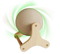 Bola antiarañazos para gatos de sisal natural, pelota antiarañazos para gatos de sisal natural, juguete interactivo para interiores antideslizante para ejercicio