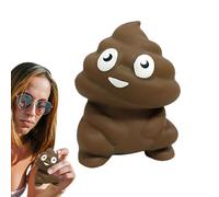 Bola antiestrés de elevación lenta: apretón realista en forma de caca, material seguro y respetuoso con el medio ambiente, accesorio de escritorio humorístico para adultos de oficina | Terapia de mano