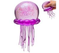 Bola antiestrés,Juguete Blando con Purpurina,Bola para apretar para calmar la ansiedad,Rellenos Divertidos para Bolsas de Fiesta y Regalo para la Escuela,Uso doméstico para TDAH (Morado)