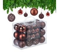 Bola arbol navidad bolas navideñas adornos navideños 3 tamaños 50 unidades
