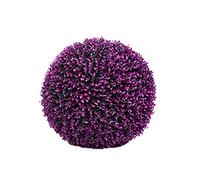 Bola artificial para plantas de simulación de flores redondas, rama de jardín, decoración de pared, boda, fiesta, escena, decoración (morado, 40 cm)