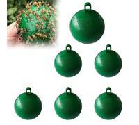 Bola Colgante Atrapamoscas - 10 Piezas, Trampa Pegajosa para Moscas y Frutas, 3.27 Pulgadas Cattador de Mosca Resistente al Agua Resistente al Sol con una Trampa para Colgar Adhesivo Práctico para