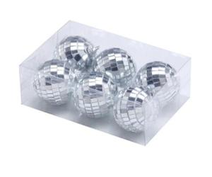 Bola con acabado de lámina plateada, compatible con foco y motor giratorio (no incluidos), ideal para eventos de DJ, bodas, discotecas y decoración de Navidad