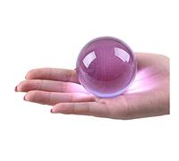 Bola curativa de cuarzo natural, color morado, esfera de cristal mágico, 40/50/60 mm, 40 mm