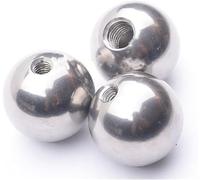 Bola de acero, rodamientos de bolas, 1 pieza de diámetro 50 mm 60 mm, bolas de perforación de acero inoxidable métricas, rosca hembra, agujero ciego, bola lisa.(60mmx12mm)