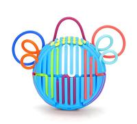 Bola de actividad sensorial de silicona, tablero de actividad sensorial esférico de seis lados, juguete antiestrés para calmar, estrés, ansiedad, TDAH y autismo, niños de 3 años en adelante y adultos