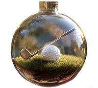 Bola de adorno de plástico para árbol de Navidad con iconografía de béisbol, golf, fútbol (golf)