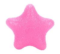 Bola de agarre manual Bola de apretón elástica Forma de estrella Masaje de dedo Entrenamiento de muñeca Alivio de estrés Bola de apretón Bola de masaje de silicona para ejercicios(Rosa)