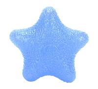 Bola de agarre manual Bola de apretón elástica Forma de estrella Masaje de dedo Entrenamiento de muñeca Alivio de estrés Bola de apretón Bola de masaje de silicona para ejercicios(azul)