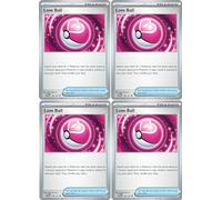 Bola de amor 156/167 - Baile de máscaras crepúsculo - Lote de cartas Pokemon x4 - Juego