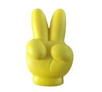 Bola De Antena De Coche Gesto Mano | Adorno De Espuma Amarilla Adorno Creativo Al Aire Libre | Cubierta Decorativa Fácil De Encontrar Estilo Para Estacionamiento Para Estacionamiento Para