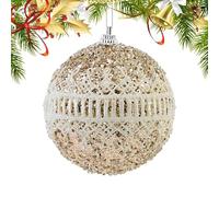 Bola de árbol de Navidad - Juego de Brillantes de 8 cm, Colgante Radiante, decoración de Belleza, Acento de Fiesta Brillante, Pieza de exhibición de Vacaciones para Oficina