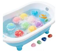 Bola de Baño con Juguete en su Interior - Juego Divertido Seguro Colorido Planeta con Sorpresas en su Interior - para Bañera, Piscina, Jardín - Tiempo en Familia, Juego Acuático en Casa, Patio o Pisci