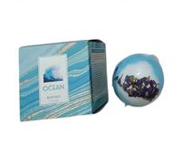 Bola de baño de aceite esencial natural hecha a mano, bola de baño de flores secas naturales, bola de baño de sal, bomba de baño para niñas, regalo para damas, exquisito juego de caja (fresia)
