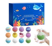 Bola de baño de burbujas - Bola de sal espumosa de 5 cm, espuma de baño perfumada | Cuidado corporal con ingredientes naturales para niños, adultos, hombres, adolescentes, familiar, bañera, ritua